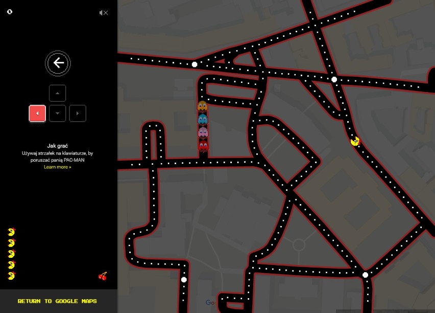 Ms. Pacman na ulicach Warszawy? Google udostępnia popularną...