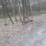 Wypadek na trasie Zdrój - Czarna Wieś. Kobieta potrąciła rowerzystę