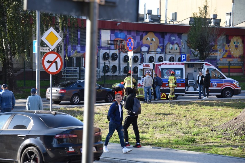 Wypadek na ulicy Piekarskiej w Jarosławiu
