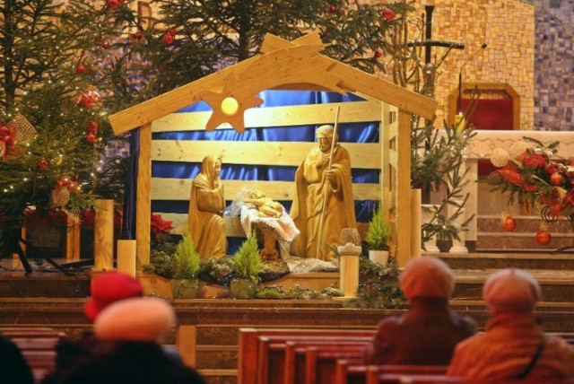 Szopka bożonarodzeniowa w Kościele Najświętszego Serca Pana Jezusa w Gdyni