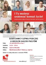 Dzień Dawcy Szpiku w Galerii Piastów w Legnicy