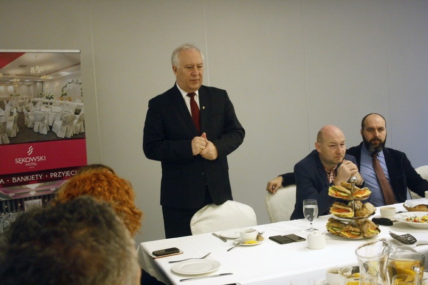 Prezydent Tadeusz Krzakowski spotkał się z dziennikarzami [ZDJĘCIA]