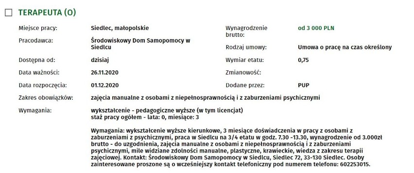 Najatrakcyjniejsze oferty pracy z Tarnowa i regionu. Kogo poszukują pracodawcy i jakie wynagrodzenia oferują? [6.11.20]