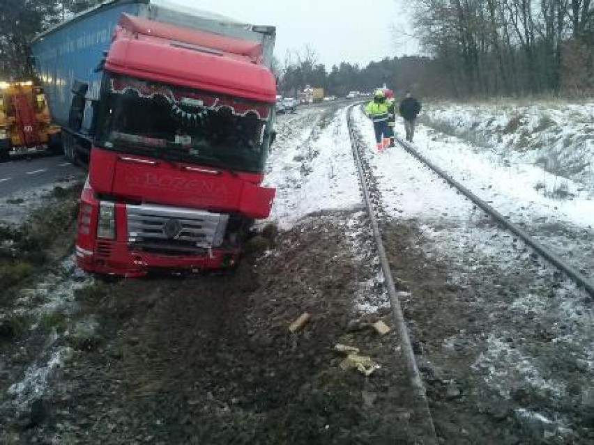 Zderzenie ciężarówek w Tuligłowach