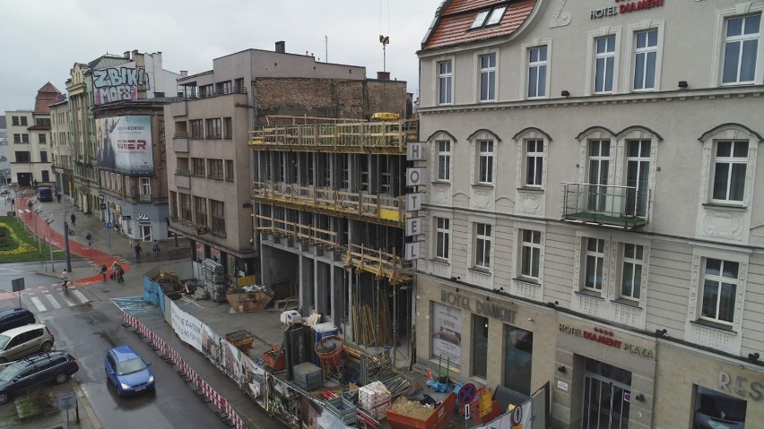 Trwa rozbudowa hotelu Diament w Katowicach NOWE ZDJĘCIA