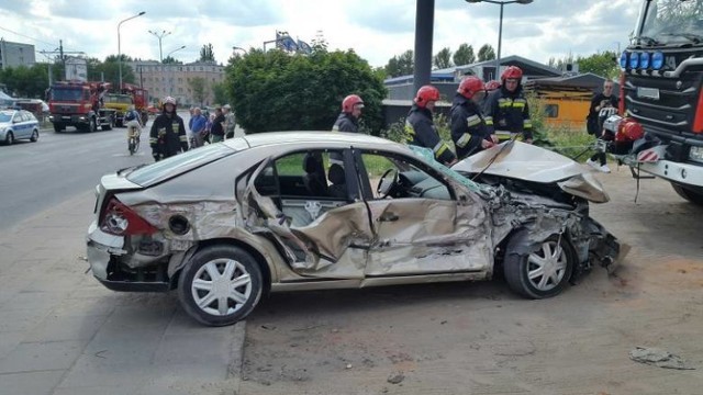 Wypadek tramwaju na Zgierskiej w Łodzi