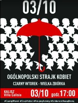 Kobiety organizują w Kaliszu Czarny Wtorek