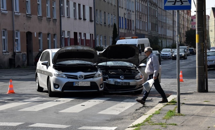 Wypadek na ulicy Senatorskiej w Legnicy.