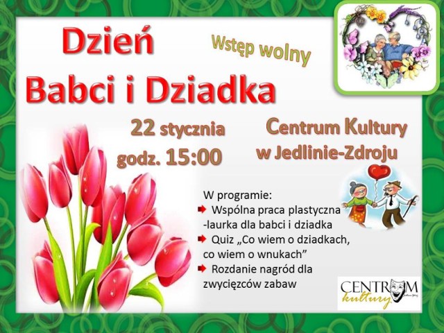 Dzień Babci i Dziadka w Jedlinie-Zdroju. Wstęp wolny.