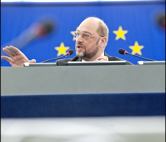 Dobiega końca siódma kadencja Parlamentu Europejskiego. Na zdjęciu przewodniczący Martin Schulz.