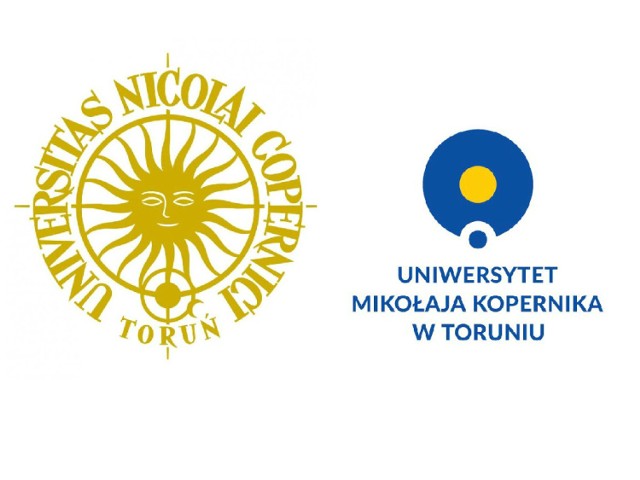 Po lewej stronie dotychczasowe logo UMK, po prawej - nowe.