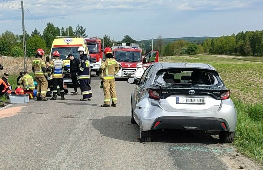 Do wypadku doszło na drodze powiatowej z Zaczarnia do Woli...