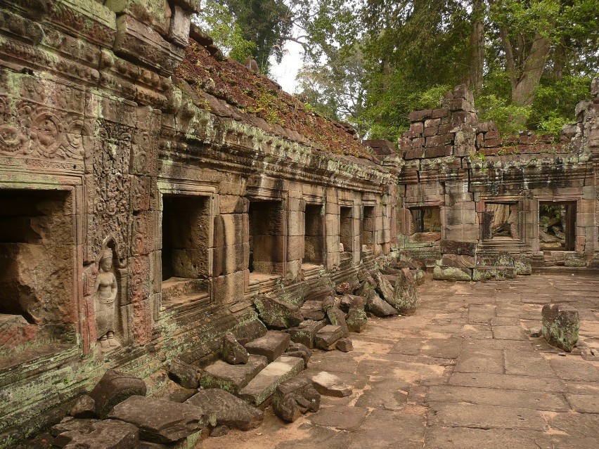 Jeden z wewnętrznych dziedzińców świątyni Preah Khan.