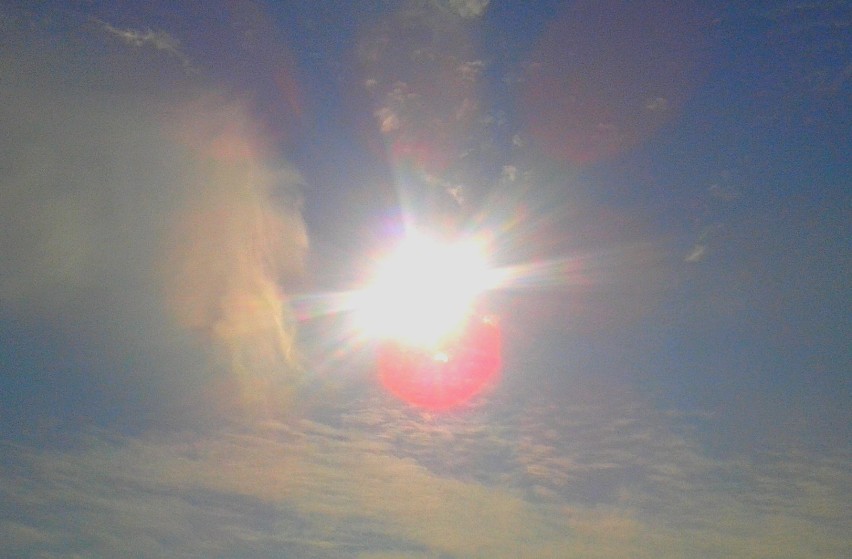 Zaćmienie Słońca 20 marca 2015  wykonane moim telefonem komórkowym 