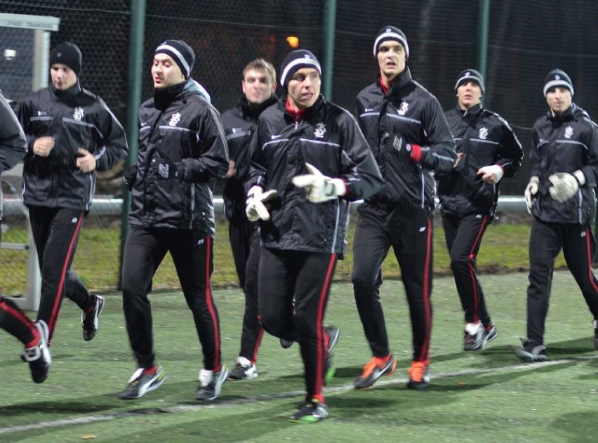 Pierwszy trening ŁKS Łódź w 2014 roku