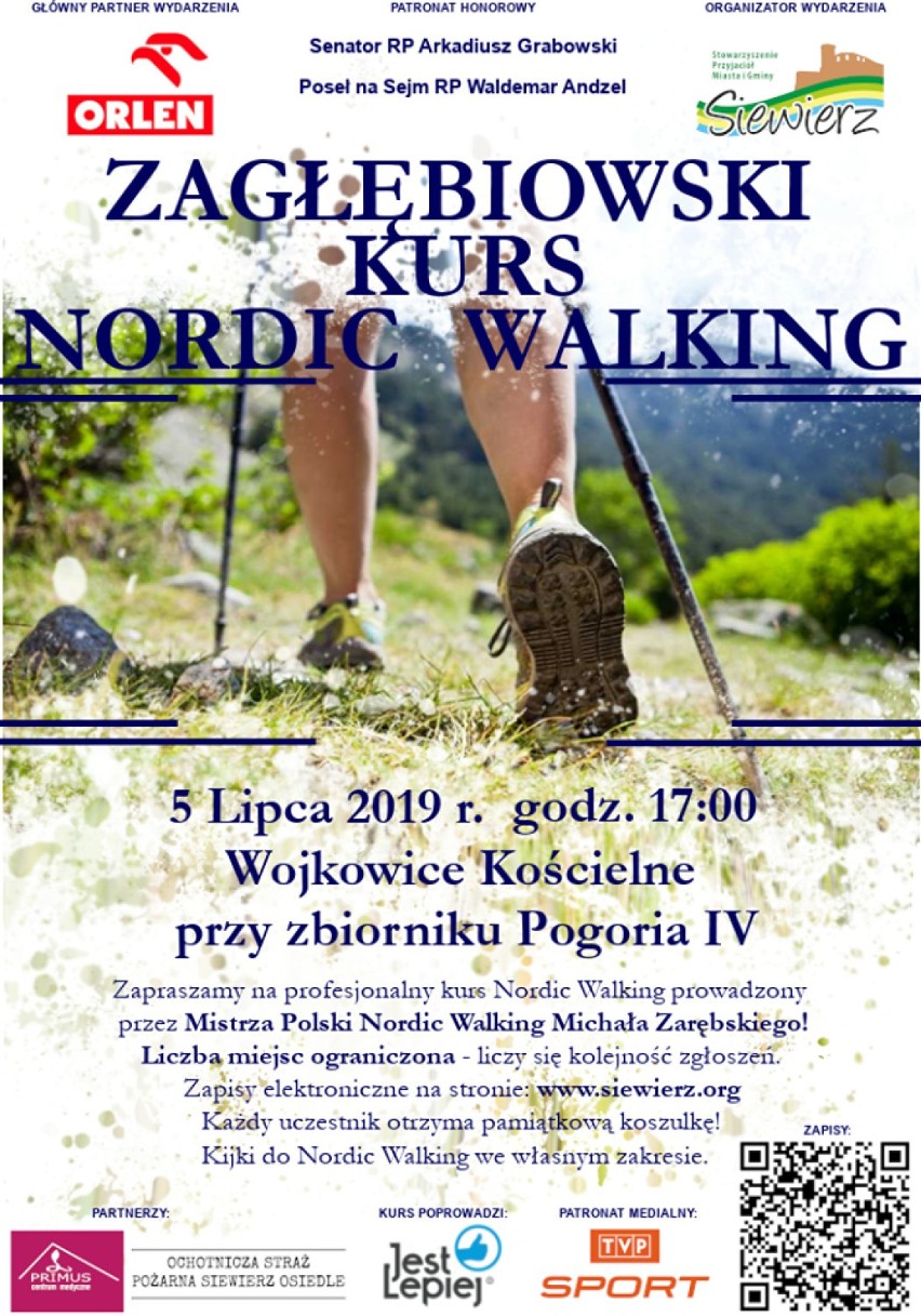 Wojkowice Kościelne: bezpłatny kurs nordic walkingu z mistrzem Polski! Warto się wybrać 