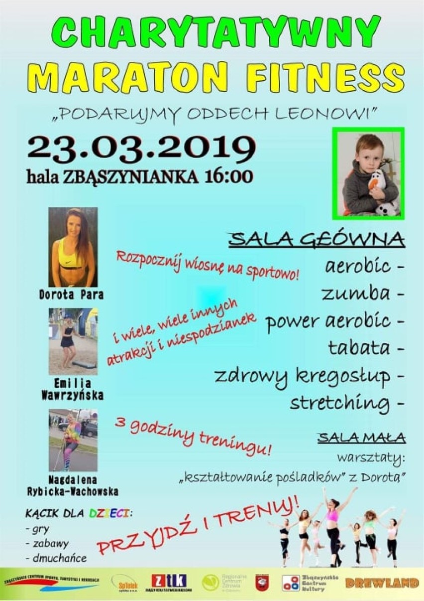 Charytatywny maraton fitness, "Podarujmy oddech Leonowi". Zbąszyń-  23 marca 2019 [Zdjęcia]                 