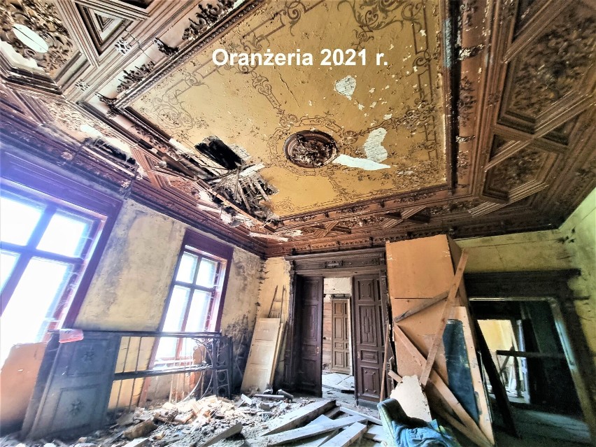 Tak wygląda pałac Piescha w Tomaszowie wewnątrz. Zabytek niszczeje od lat. Zobacz unikatowe zdjęcia!