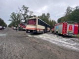 W powiecie wieruszowskim ciężarówka uderzyła w autobus przewożący 20 dzieci