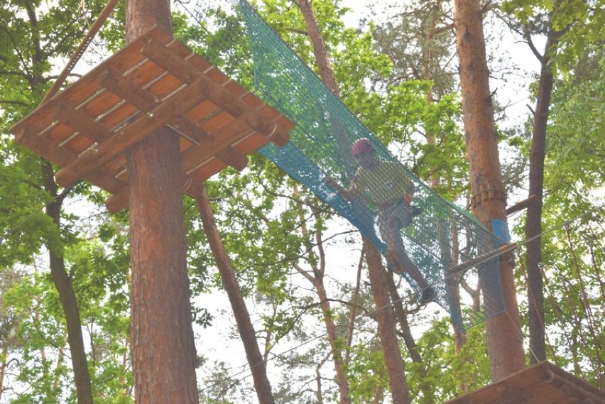 Park Linowy w Pustkowie Osiedlu już działa. Przeszliśmy kurs z instruktorem Maksem. Zobaczcie co Was czeka na trasach