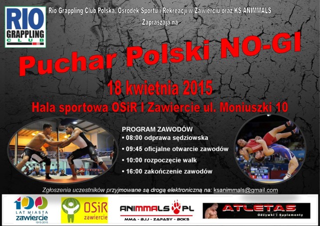 Zawody Pucharu Polski No-Gi w Zawierciu.