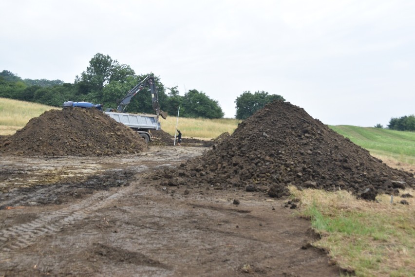 Pump track powstaje na zboczu Góry św. Marcina w sąsiedztwie...