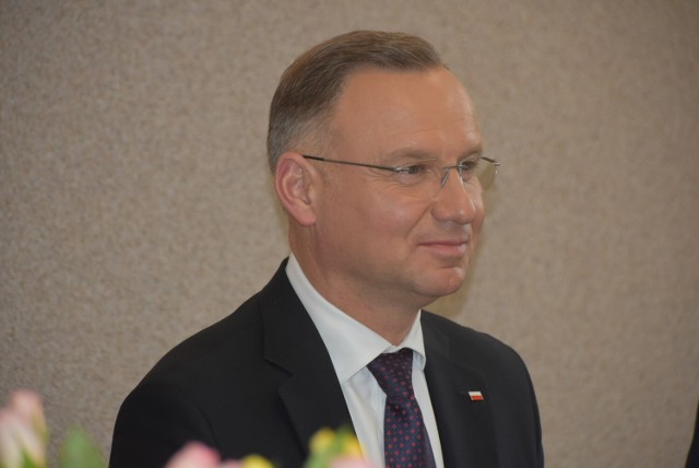 Prezydent RP Andrzej Duda spotkał się mieszkańcami sieradzkiego DPS Bankowiec