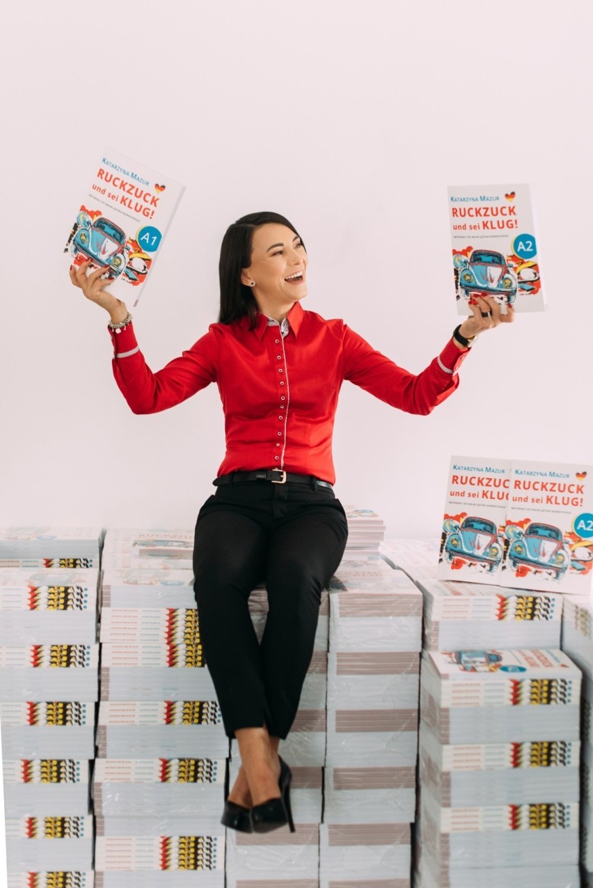 Katarzyna Mazur przygotowuje własną serię książek do nauki...