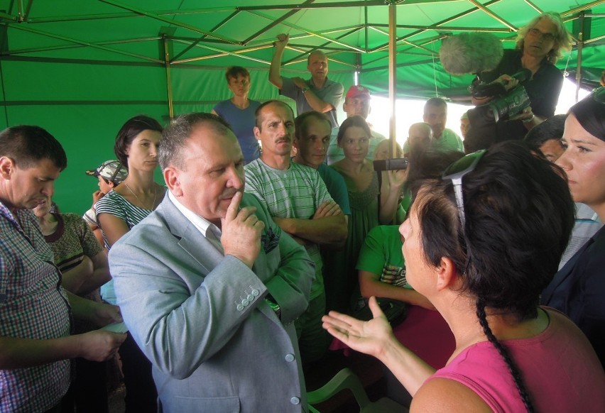 Żurawlów: Do protestujących przyjechał poseł Stanisław...