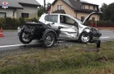 Wypadek w Janowie Lubelskim. Samochód osobowy zderzył się z motocyklem