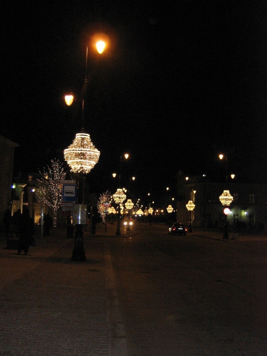 Świąteczna iluminacja w stolicy. Fot. Ewa Krzysiak