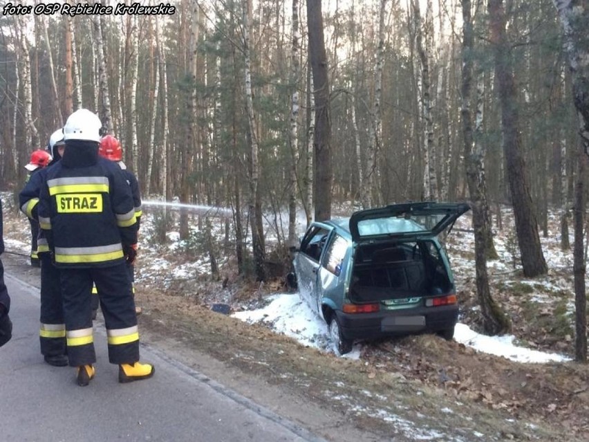 Groźny wypadek w Rębielicach Królewskich       