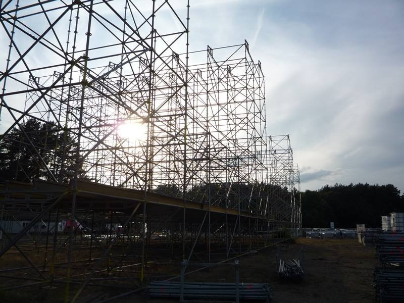 Woodstock 2013 - scena w budowie