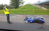 Motocyklista zginął na DTŚ w Chorzowie [WYPADEK, ZDJĘCIA]