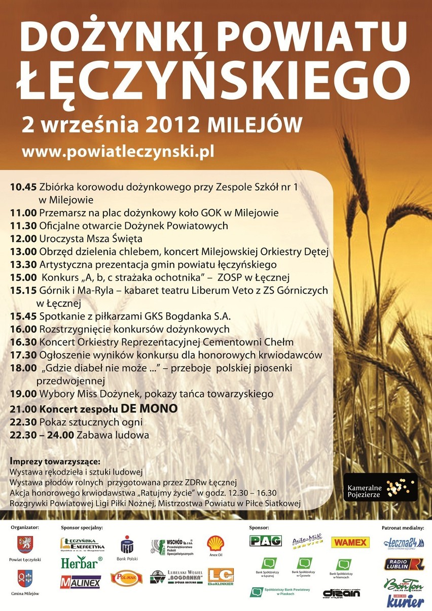 De Mono wystąpi na dożynkach w Milejowie