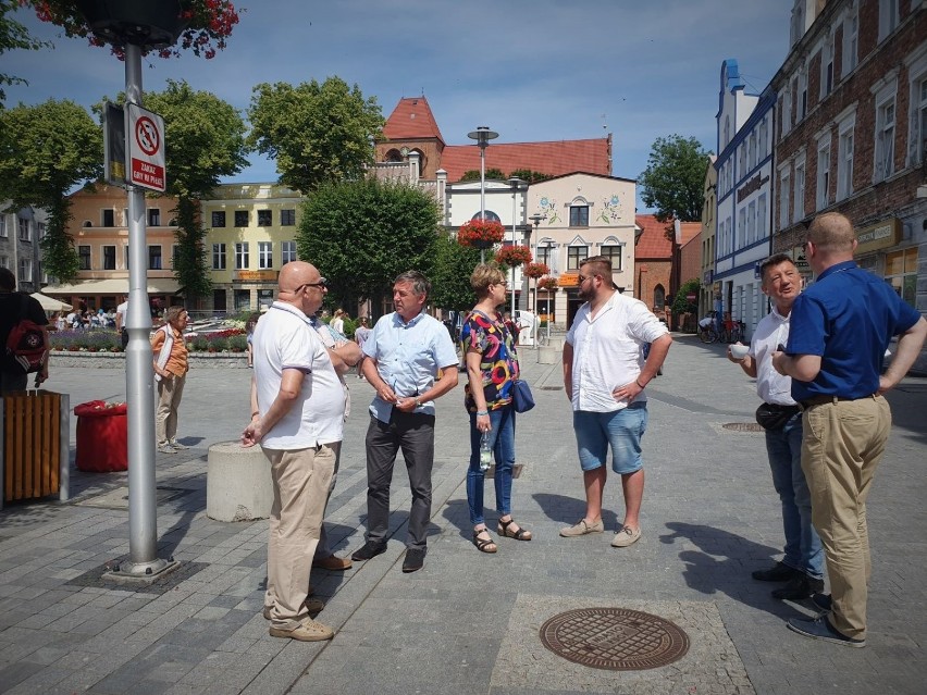 Grzegorz Schetyna i Jacek Karnowski w Pucku