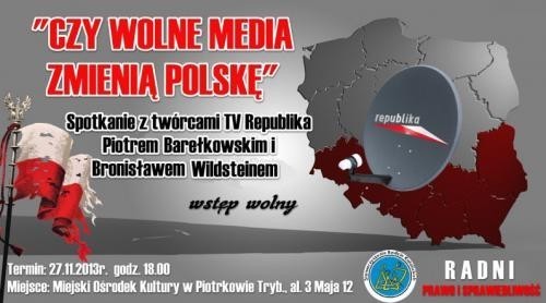 Na spotkanie z Bronisławem Wildsteinem zapraszają radni PIS w Piotrkowie.