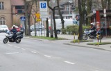 Policjanci na motocyklach na drogach powiatu wejherowskiego