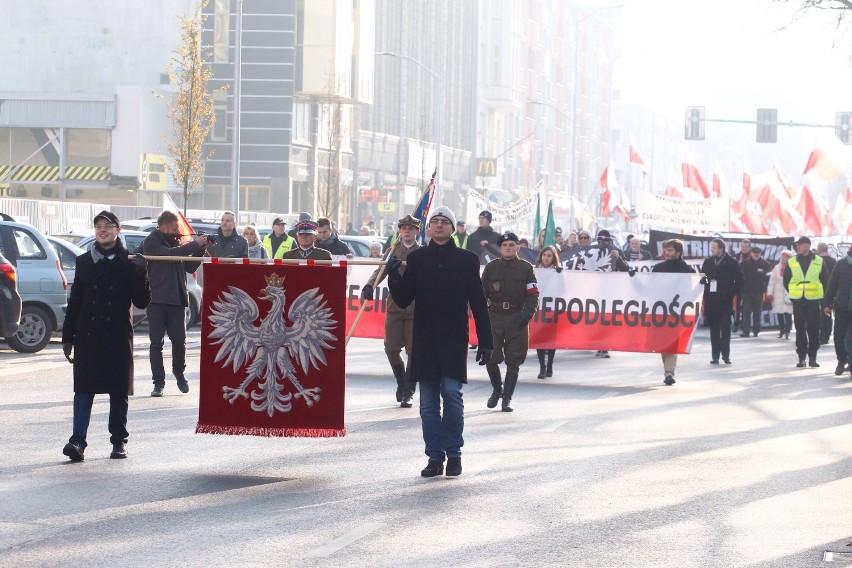 Szczeciński Marsz Niepodległości przeszedł ulicami miasta [zdjęcia, wideo]