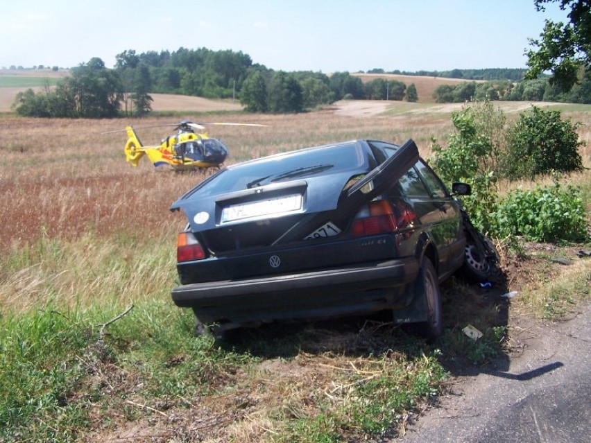 Tragiczny wypadek pod Kłębowem [zdjęcia]