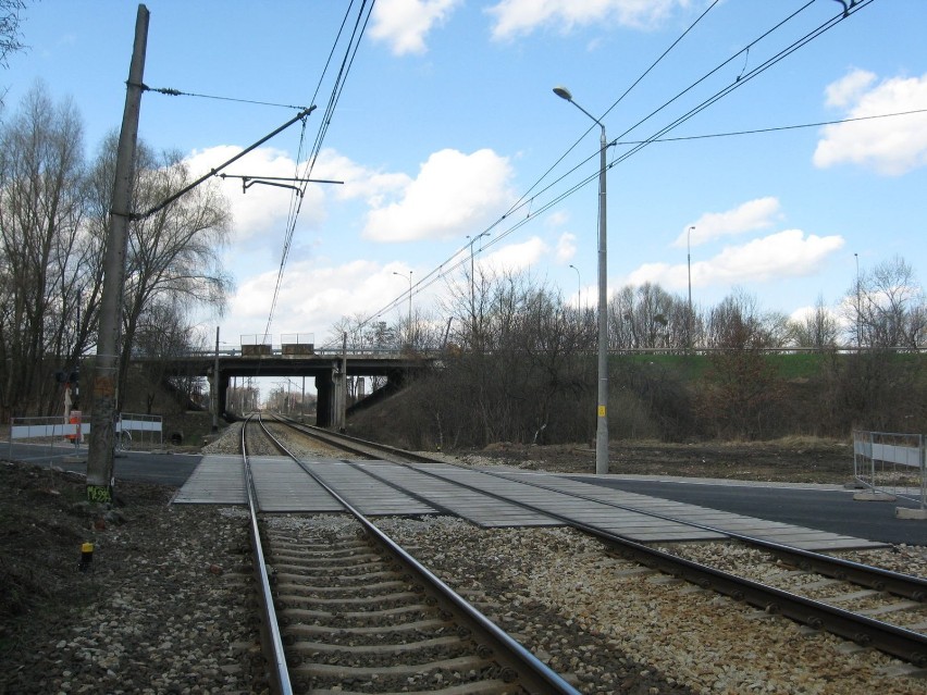 Widok z odbudowanego przejazdu na wiadukt, który ma być...