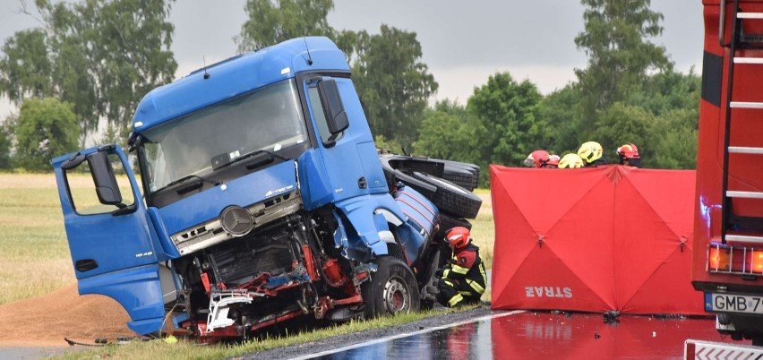 Śmiertelny wypadek na drodze krajowej nr 55 za Malborkiem w...