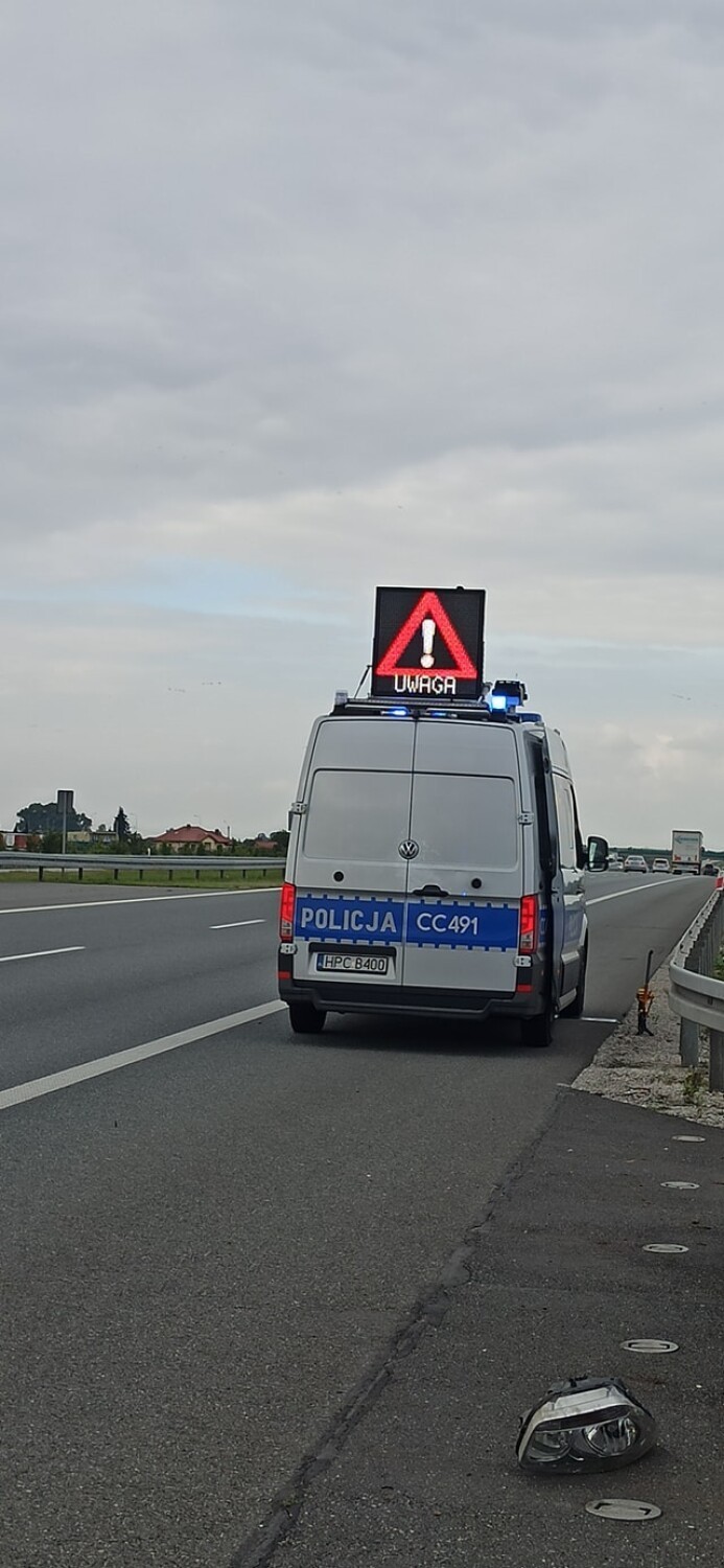 Wypadek na A1 przy Kruszynie (gmina Włocławek)