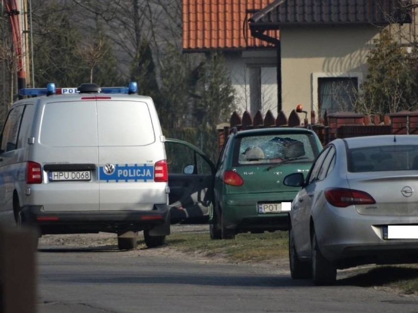 Mężczyzna uciekał przed policją daewoo matizem.