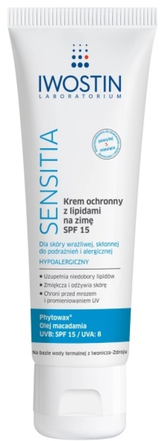 Iwostin Sensitia Krem ochronny z lipidami na zimę SPF 15 50...