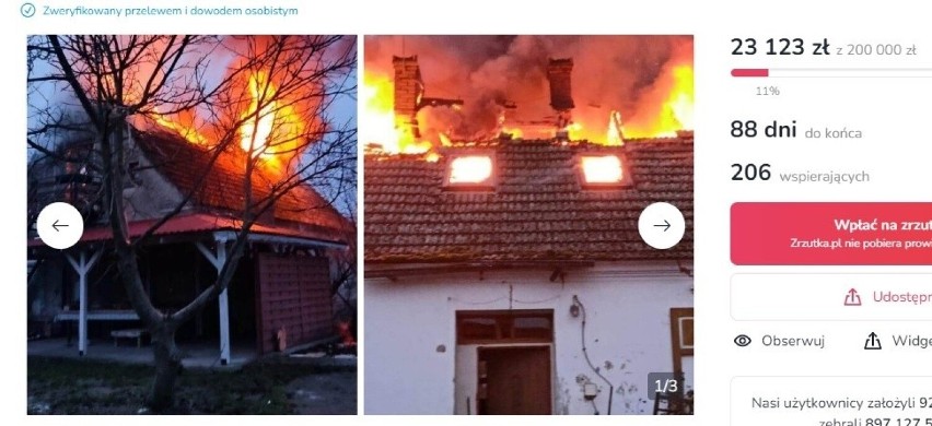 Dom w Goszczanowcu koło Drezdenka stanął w ogniu we wtorek...