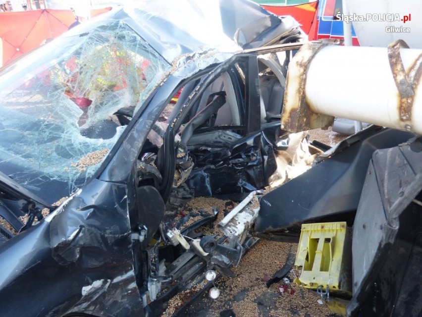 Tragiczny wypadek na autostradzie A4 w Gliwicach. Nie żyje 28-latek