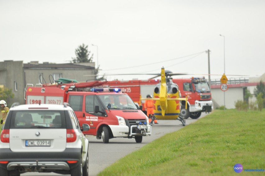 Wypadek spadochroniarza pod Włocławkiem