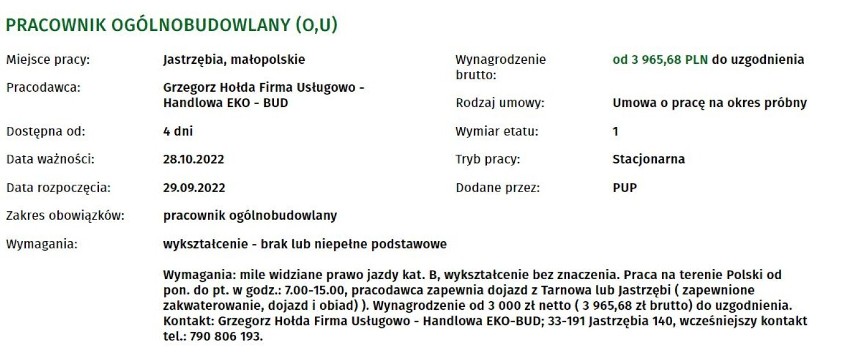 Praca do wzięcia w Tarnowie i okolicy od zaraz! Budowlańcy, monterzy, pielęgniarki poszukiwani. Jakie wynagrodzenie? [PAŹDZIERNIK 2022]