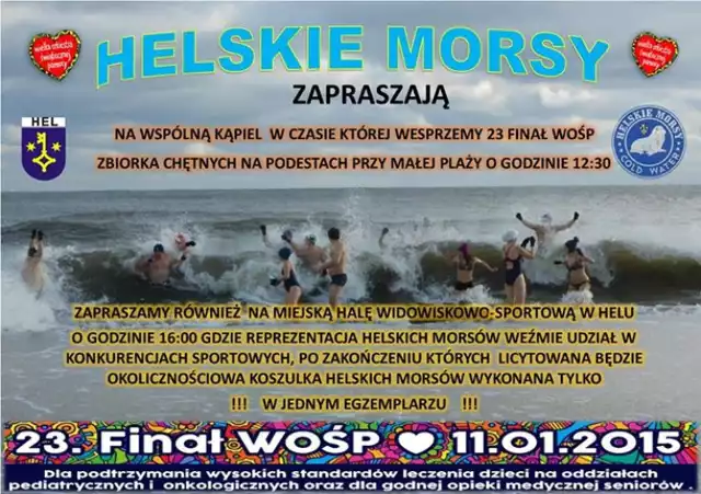 WOŚP 2015: Helskie Morsy Cold Water